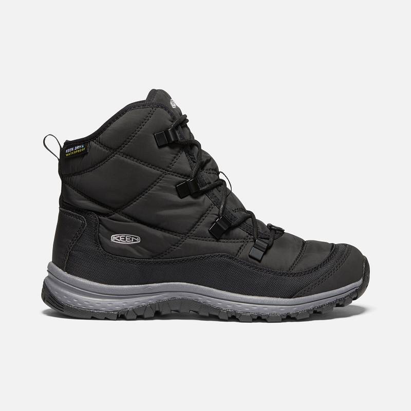 Keen Terradora Ankle Waterproof Winterstiefel Damen DE-37815 Black/Steel Grey - Keen Damenschuhe Sch